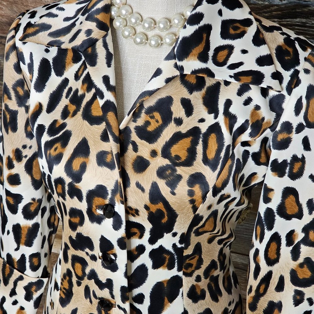 Js Collections Multicolor Animal Print Double Ven… - image 3